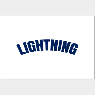 lightning blue Posters and Art